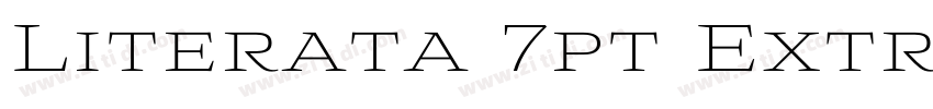 Literata 7pt ExtraLi字体转换